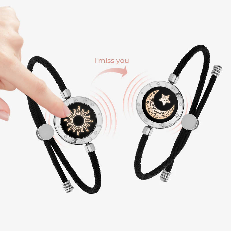 [Totwoo Signal Gift Box] Sun & Moon Bracelets  (Black Milan Rope Edition)