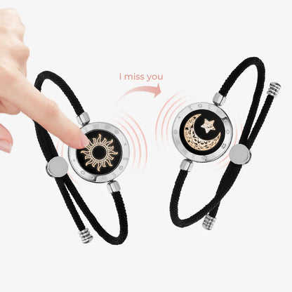 [Totwoo Signal Gift Box] Sun & Moon Bracelets  (Black Milan Rope Edition)