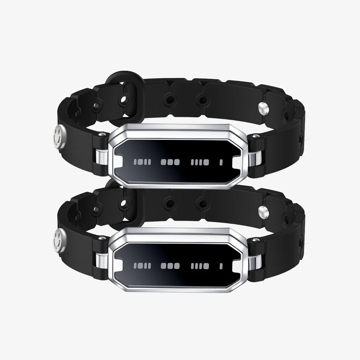 Morse Love Touch Silicone Bracelet (Black & Black)