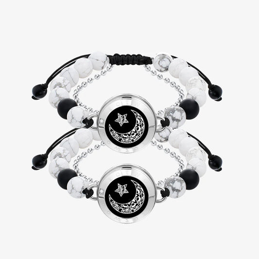 Moon and Moon Touch bracelets with matching beads