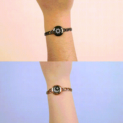 [Totwoo Signal Gift Box] Sun & Moon Snake Chain Touch Bracelets